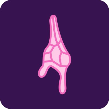 Mikroskobik Yaşam ikonu vektör çizimi