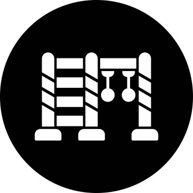 Maymun Çubukları web simgesi, basit vektör illüstrasyonu