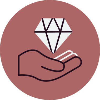 Değerli ağ simgesinin vektör çizimi