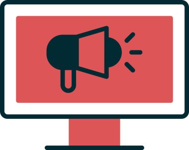 Eylem simgesine çağrı, vektör illüstrasyonu