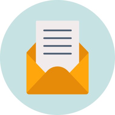 E-posta. Web simgesi basit illüstrasyon 