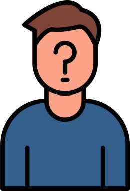 Anonim Web simgesi vektör illüstrasyonu