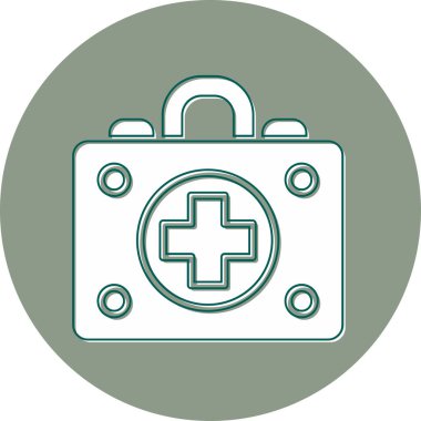 İlk yardım kiti vektör illüstrasyonu