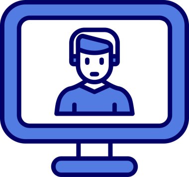 Basit simgeyi karşılama vektör illüstrasyonu