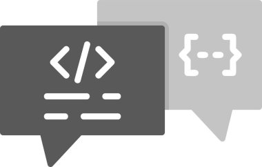 Dijital platformlar için bir ileti simgesi içeren vektör tasarımı.