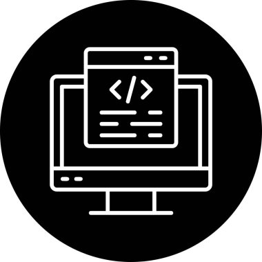 Ağ. Web simgesi basit illüstrasyon