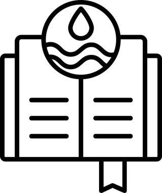 Hidroloji ikonu çizgi sembolü. Web sitesi mobil uygulama logosu UI tasarımı için simge işareti kavramının izole edilmiş vektör illüstrasyonu.