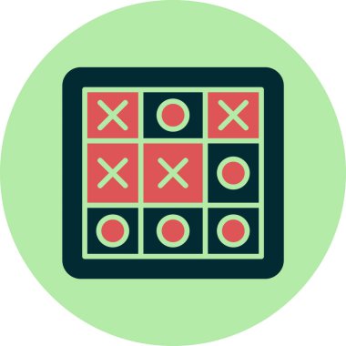 Tic Tac Toe simge vektör çizim 