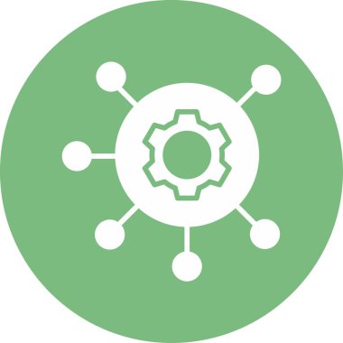 Omni kanalı. Web simgesi basit illüstrasyon