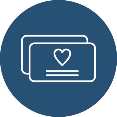 Tebrik kartı web simgesi, vektör illüstrasyonu