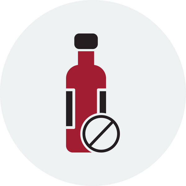 алкоголь, значок бутылки, векторная иллюстрация