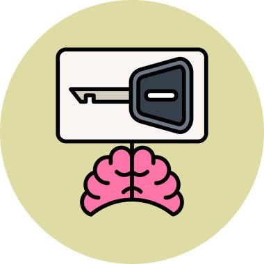 anahtar web simge vektör çizim 