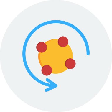 Metabolizma ağ ikonu vektör çizimi