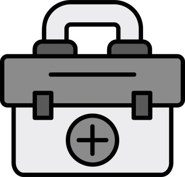 İlk yardım kiti vektör illüstrasyonu