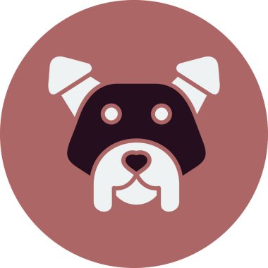 American Staffordshire köpek simgesi, vektör illüstrasyonu 