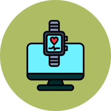 Basit Bilgisayar vektör illüstrasyonu