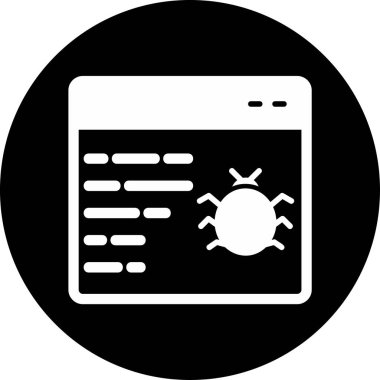 Virüs Vektörü Şekil Simgesi Tasarımı