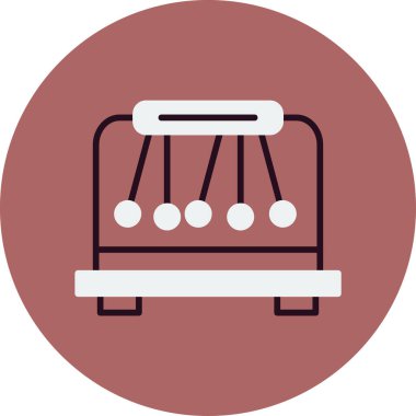 Basit Sarkacı simgesi vektör illüstrasyonu