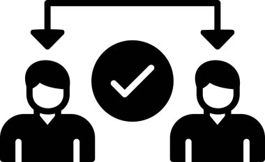 Ortaklık web simgesi vektör illüstrasyonu