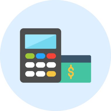 Basit hesap makinesi vektör illüstrasyonu