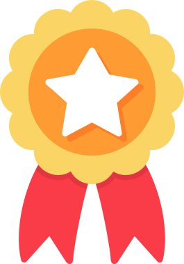 Rozet. Web simgesi basit illüstrasyon