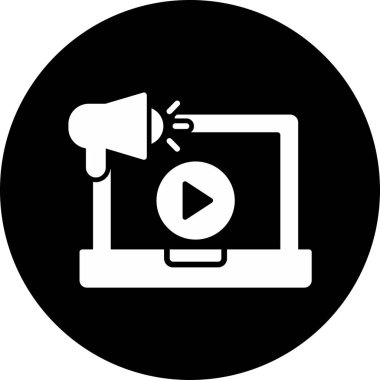 Video pazarlama. basit tasarım vektörü