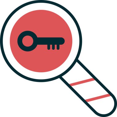 Anahtar kelimeler. Web simgesi basit illüstrasyon