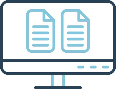 Belge. Web simgesi basit illüstrasyon