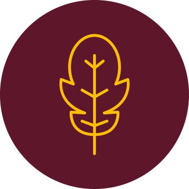 Arugula yaprağı ikonu illüstrasyonu