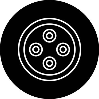 Plasmodium Falciparum Simgesi, Beyaz Arkaplan Vektör İllüstrasyonu 