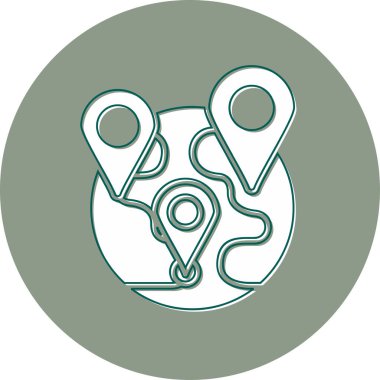 Basit konum pimleri simge vektörü