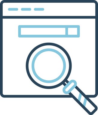 Tarayıcı modern simgesinin vektör illüstrasyonu