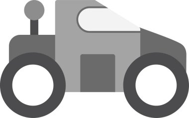 Vektör araba simgesi, temiz ve basit illüstrasyon.