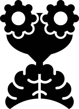 Simge vektör illüstrasyonunu ince çizgi biçiminde düşünün 