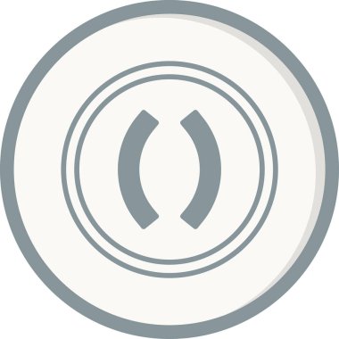 Parantez web simgesi vektör illüstrasyonu