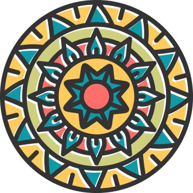 mandala tasarımı, web basit illüstrasyonu