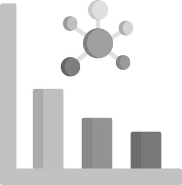 Histogram. Web simgesi basit illüstrasyon