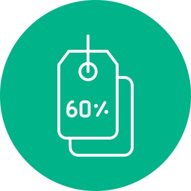 İndirim etiketi vektör illüstrasyonu 