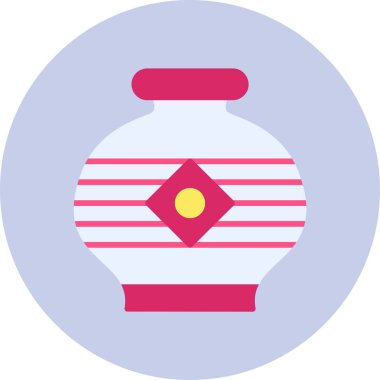 Vazo. Web simgesi basit illüstrasyon