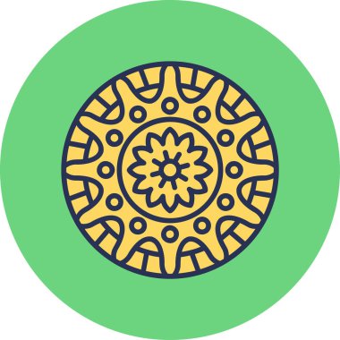 mandala tasarımı, web basit illüstrasyonu