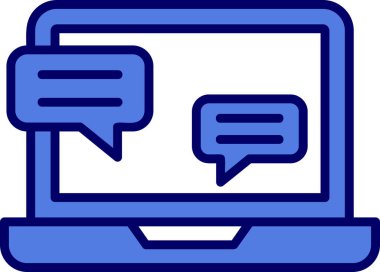 Röportaj web simgesi vektör çizimi