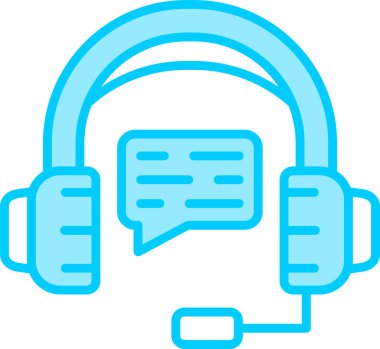 Müşteri hizmet vektör satırı simgesi