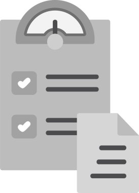 Bir anahtar performans gösterge simgesinin basit bir soyut biçimdeki vektör gösterimi.