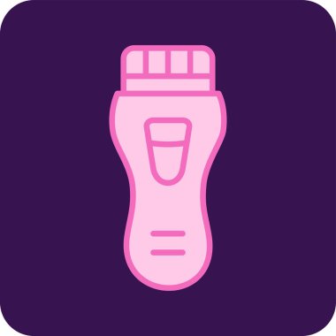 Elektrikli Ustura 'yı hazırlıyorum. Web simgesi illüstrasyonu