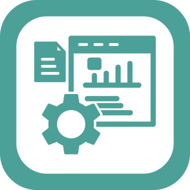 Performans. Web simgesi vektör illüstrasyonu