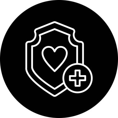 Kalp. Web simgesi basit illüstrasyon 