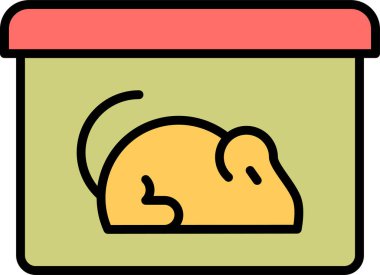 Fare kemirgen simgesinin vektör çizimi  