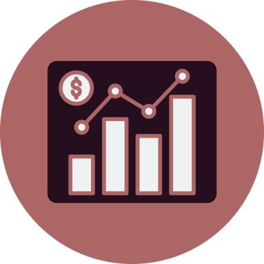 Piyasa. Web simgesi basit illüstrasyon