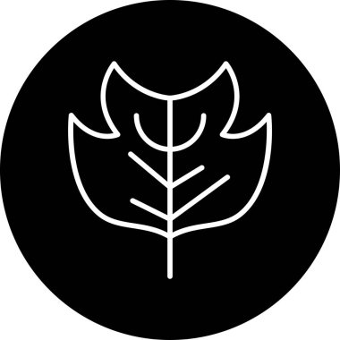 Yaprak ekolojisi çevre simgesi ana hat biçiminde 