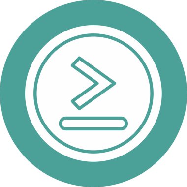 Simge simgesinden daha büyük, vektör illüstrasyonu basit tasarım